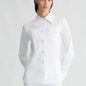 Camisa branca com botões