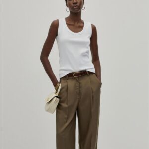 Top Decenio de algodão sem mangas