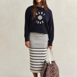 Sweatshirt com decote redondo Gant