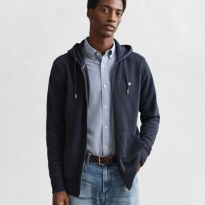 SWEAT GANT com capuz e fecho Shield