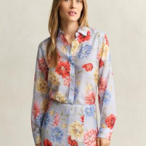 Camisa com Padrão Floral Gant