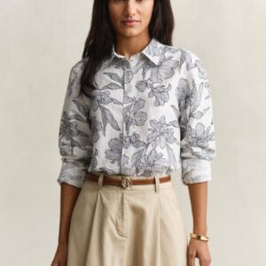 Camisa com Padrão Floral Gant