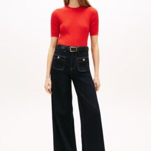 Calças Tommy Denim Wide Leg