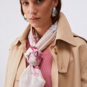 Lenço Quadrado com Estampado Liu Jo