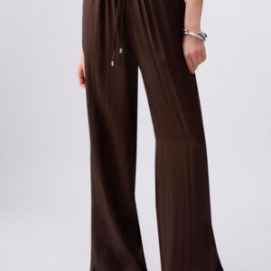 Calças de cetim com fendas Liu Jo