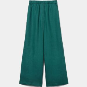 Calças de Perna Larga em Linho Decenio