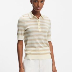 Polo de Manga Curta em Lã Boss