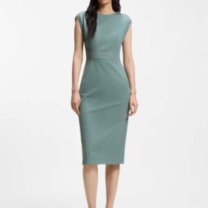 Vestido de Corte Justo Boss