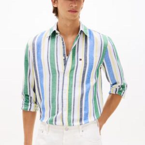Camisa Tommy Regular de riscas