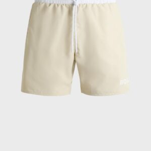 CALÇÕES BOSS DE BANHO DE SECAGEM RÁPIDA COM LOGÓTIPO ESTAMPA