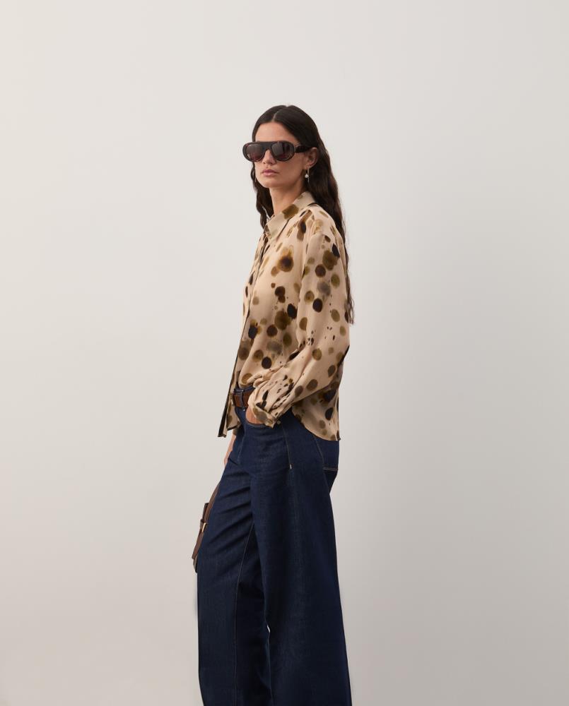 Blusa fluida estampada Decenio