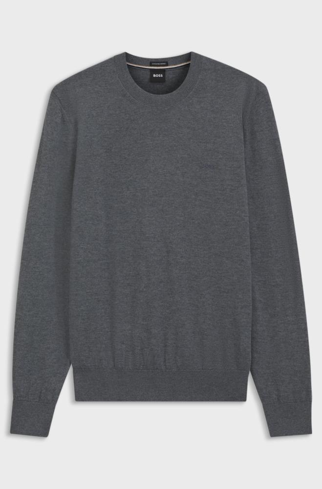Camisola BOSS em lã virgem com logótipo bordado - Image 10