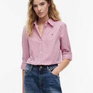 Camisa Popeline Regular Tommy