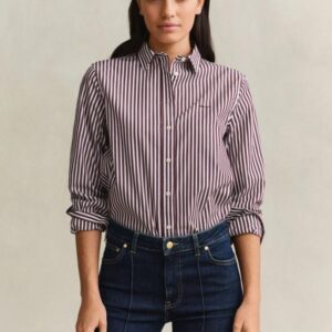 Camisa com Riscas Regular Fit Gant