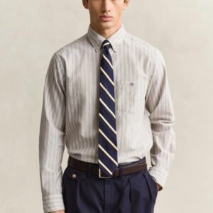 Camisa Gant Oxford às riscas Classica