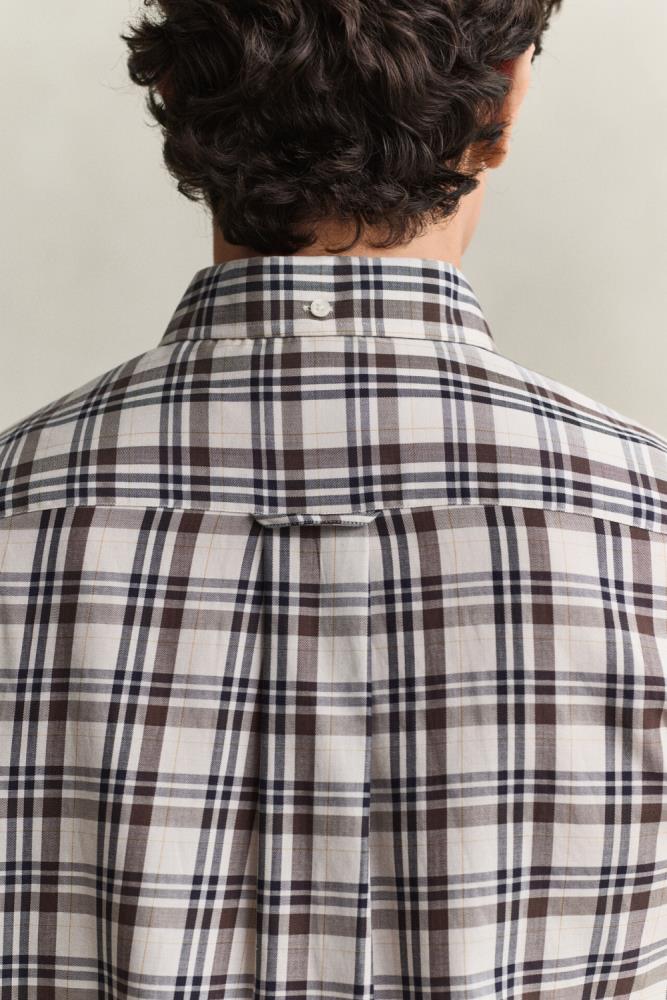 Camisa GANT de sarja com padrão de xadrez - Image 4