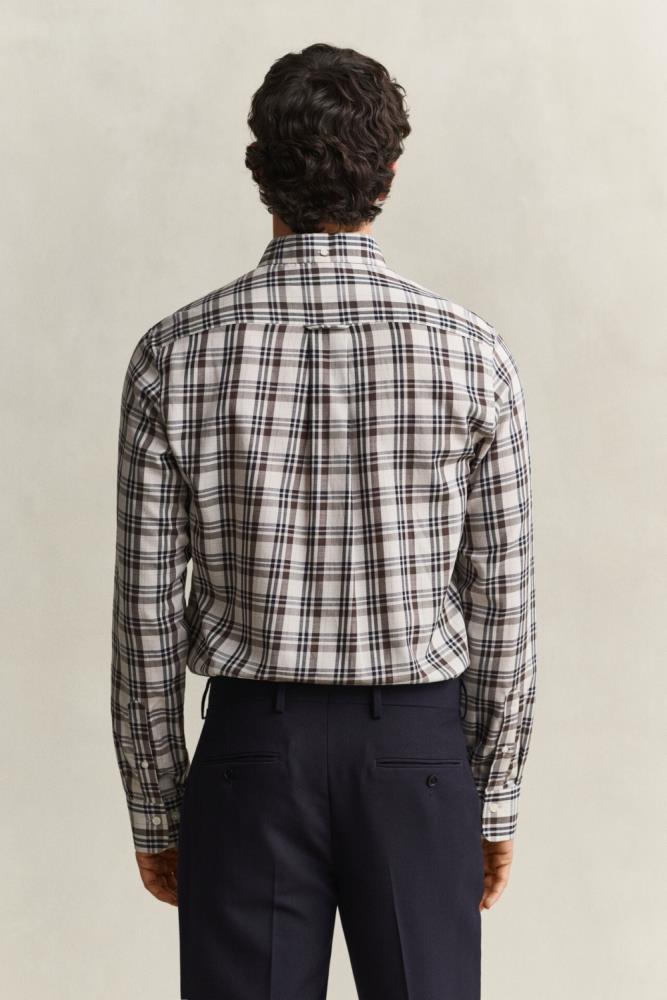 Camisa GANT de sarja com padrão de xadrez - Image 6