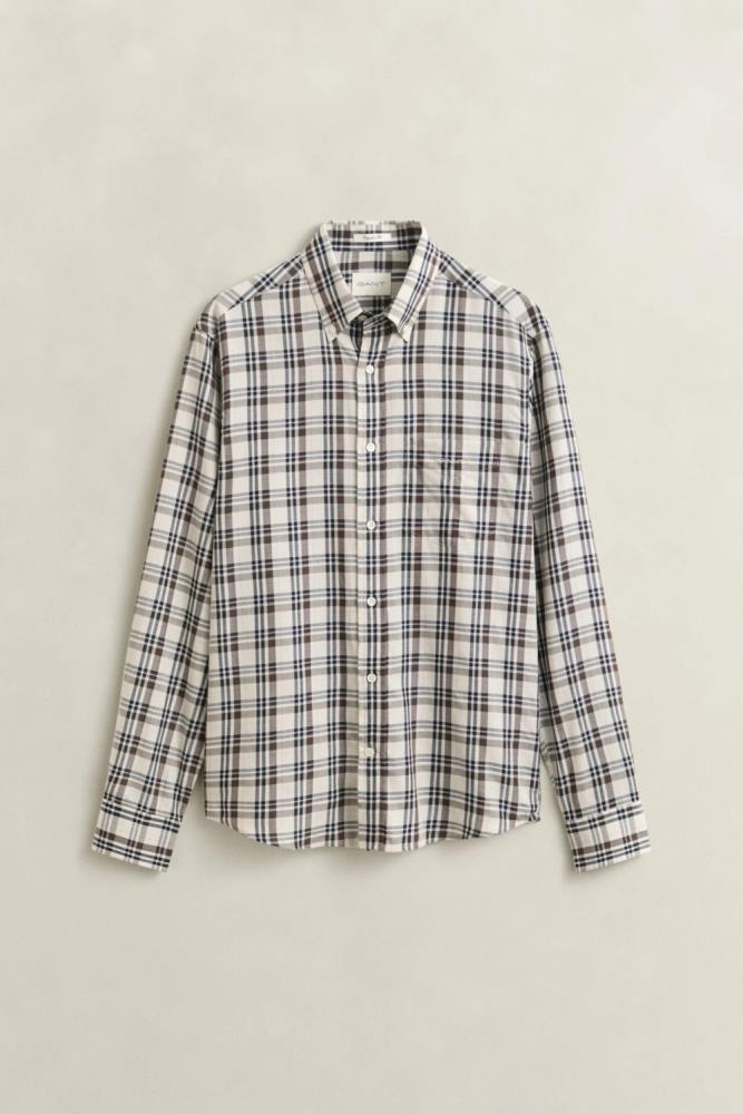 Camisa GANT de sarja com padrão de xadrez - Image 7