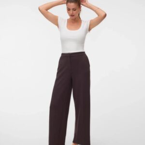 Trousers VMBELLIS MW WIDE PANT NOOS 10348691
