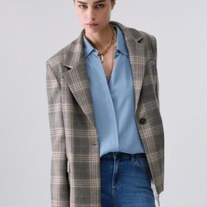 Blazer com Padrão Xadrez Liu Jo
