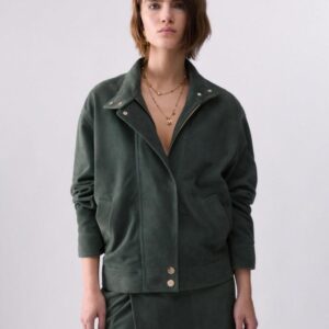 Jaqueta bomber de camurça Liu Jo