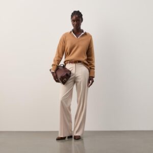 Camisola de Malha em Lã com Decote em V Decenio - Thumbnail Image 7