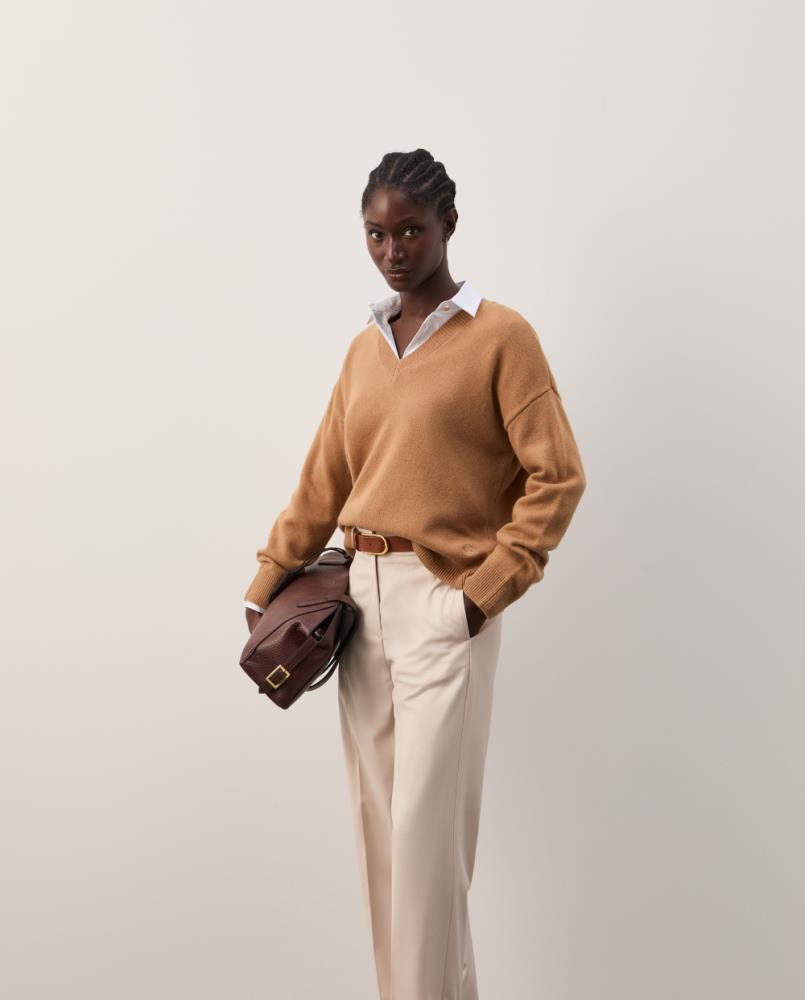 Camisola de Malha em Lã com Decote em V Decenio - Image 8