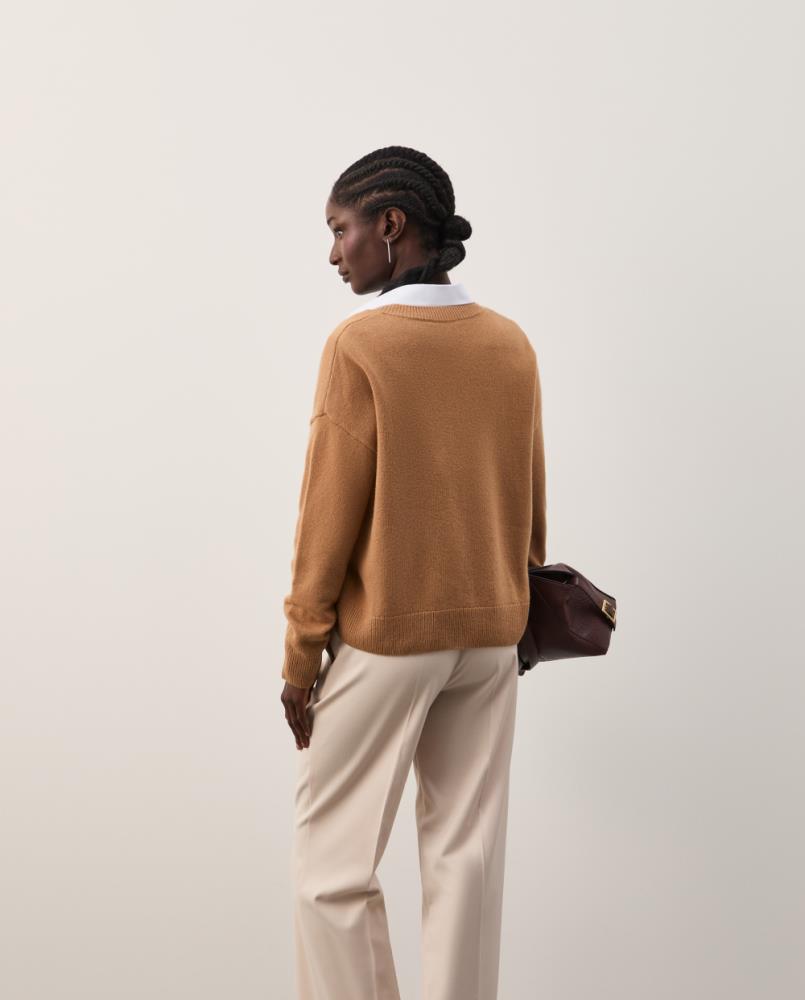 Camisola de Malha em Lã com Decote em V Decenio - Image 9