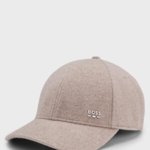 Boné BOSS em mistura de lã e seda com detalhes com logótipo