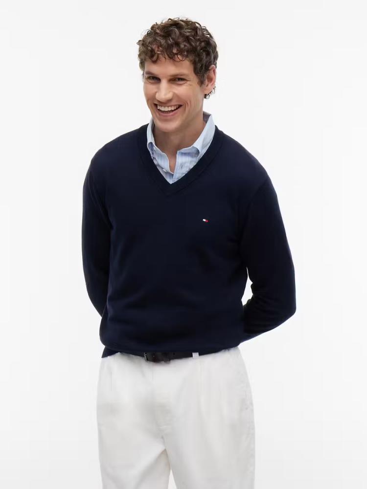 Pulover Tommy Decote em V