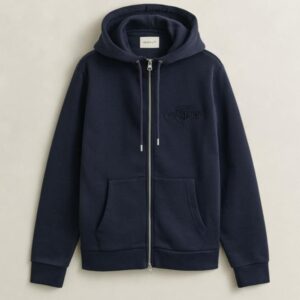 Sweatshirt com capuz e fecho Gant